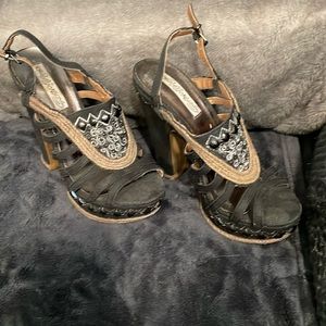 Adorable naughty monkey, women’s hi heels. 9